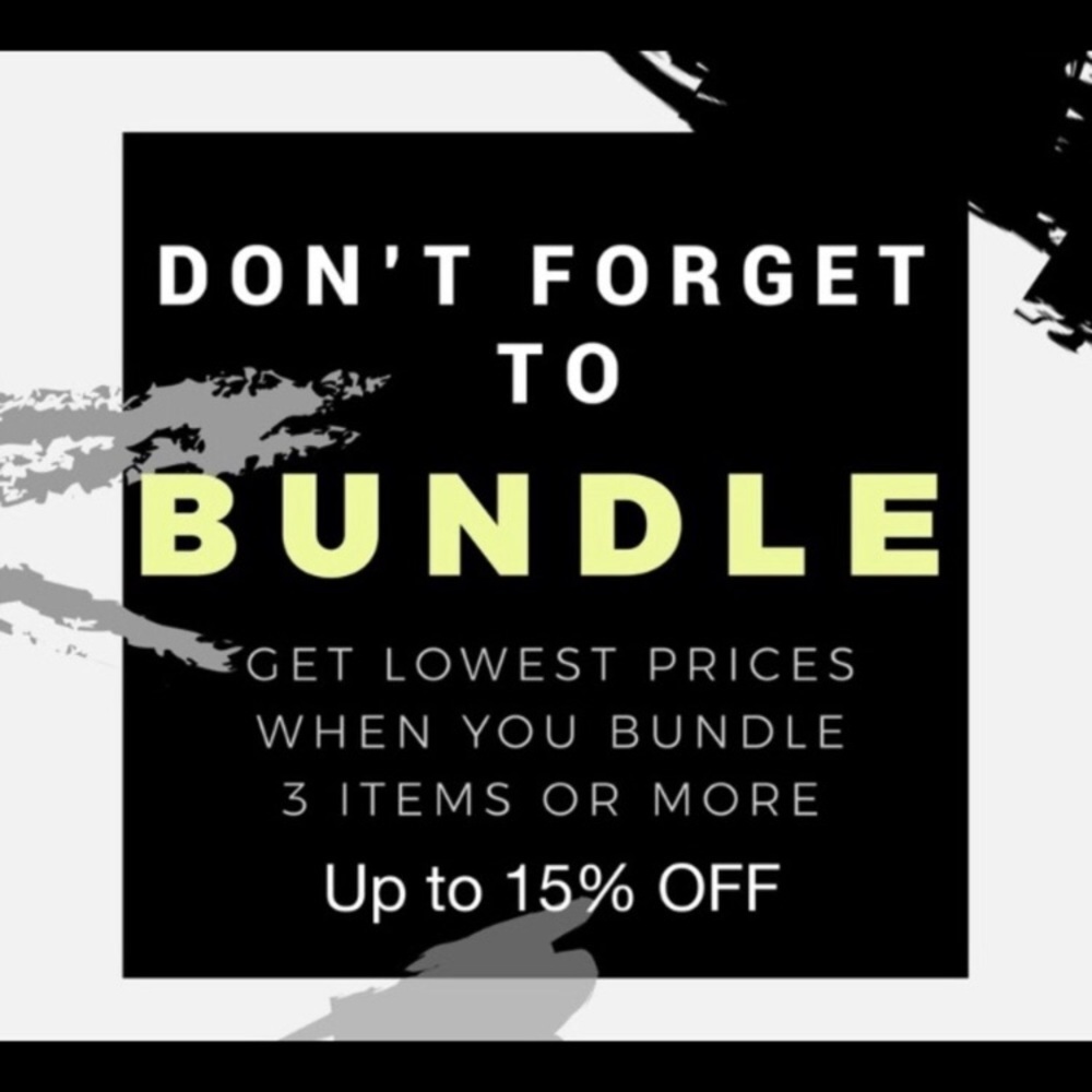 🎉‼️🛍DONT FORGET TO BUNDLE ‼️👌😘